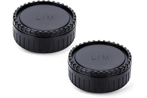 JJC Gehäusedeckel + Objektivdeckel (hinten) Kompatibel mit Leica M Mount Kameras & Leic. M Mount-Objektiv (2 Sets)