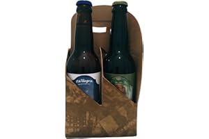 CERVECERÍA VALLES DEL LÚPULO Cerveza Artesana Valles del Lúpulo, pack regalo degustación en botellas de 33 cl (4 botellas de 33 cl)
