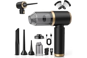 NIWOHOM Bezprzewodowy Odkurzacz Ręczny, 15000PA Odkurzacz Samochodowy, Mini Odkurzacz Ręczny 4 W 1 do Samochodu, Sierści Zwierząt Domowych, Dywanów, Domu, Biura