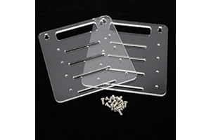 Yctze Hard Disk Drive Rack Clear Acrylic 4 Layer 2.5inch 3.5inch Hard Disk Drive Rack Desktop Computer 3.5 Inch HDD Cage Tray Layer 3.5inch Hard Disk Drive Rack Desktop Computer 3.5 in