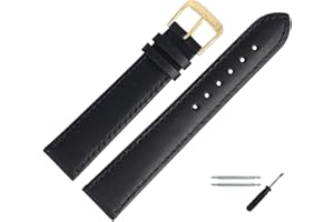 MARBURGER Uhrenarmband 12mm Leder Glatt - Werkzeug Montage Set 80712