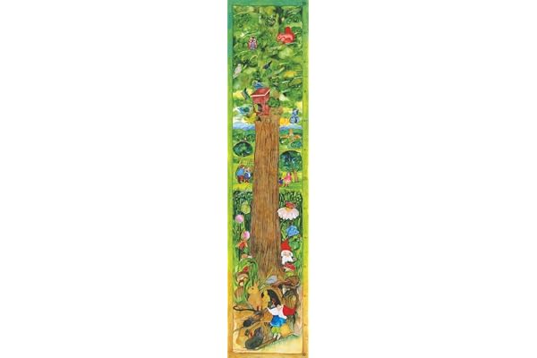 Messlatte. Motiv Lebensbaum. Kinder-Poster 28 x 180 cm