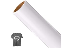 AIEX Wärmetransfer-Vinyl für T-Shirts, Hüte, Kleidung, Heißpresse, Sublimation, handgefertigt, Weiß, 30 x 30 cm, 1 Stück