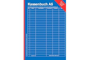Kassenbuch A5 für Kleinunternehmer, Vereine und auch als Haushaltsbuch | ohne USt.|: 120 Seiten | über 3.000 Einträge| Einnahmen und Ausgaben im Griff (Bücher von MM-Digital Media)
