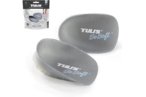 Tuli's So Soft Heavy Duty Gel Heel Cups proporcionan alivio para la fascitis plantar, dolor en el talón y absorción de impactos, tamaño grande.