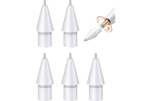 Link Dream 5 Piezas Puntas Compatible con Apple Pencil de 1.ª Gen/ 2.ª Gen/USB-C/Pro, Puntas de Lápiz de Repuesto compatibles con Apple Pencil, Puntiaguda
