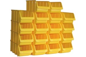 HÜNERSDORFF FÜR BAUPROFI 18 Profi Lager-Sichtboxen PP Größe 3L in Farbe Gelb