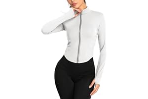 SEAUR Chaqueta de running para mujer, corte ajustado, chaqueta deportiva de verano, transpirable, de secado rápido, sudadera para fitness, yoga, tallas S, M, L, XL, 2XL