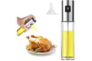 ChioSun Öl Sprayer Flasche, 100ml Essig Sprayer Spender, Dressing Spray Grilling Olivenöl Glasflasche, für Küche Kochen Salat Brot Backen BBQ (1 Pcs)