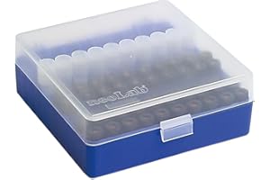 neoLab 2-1938 neoBox-100 Boîte de rangement empilable en polypropylène pour flacons jusqu'à 12 mm Bleu
