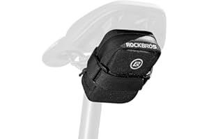 ROCKBROS Borsa da Sella Bici, Borsa Sottosella MTB, Borsa Sella Bicicletta da Corsa, Borsa Bici Posteriore Leggera, Borsa Piccola con Capacità 0,35 L, Accessori per Ciclismo