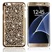 Produktbild Samsung Galaxy Note 3-Hülle / Tasche, elecfan ®, Bling Kristallkrone Strass-Blumen-Perlen-Diamant-Design Schein-Glitter Handgemachte Hartplastik intelligente Schutzhülle / Cover für Samsung Galaxy Note 3 Rand, 2016 Neuer Entwurfs(Note 3, Gold)