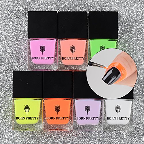 Born Pretty 10ml Peel off Liquid Tape Flüssiglatex Nagellack DIY Ungiftig&Geruchlos 7 colors - 4