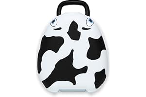 My Carry Potty - Cow Travel Potty, Award-Winning Portable Toddler Toilet Seat for Kids to Take Everywhere