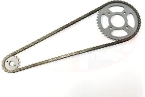 CHINA-PARTS Chain & Sprockets Set Heavy Duty for Yamaha YBR 125 Custom (27S) '08-16 Models