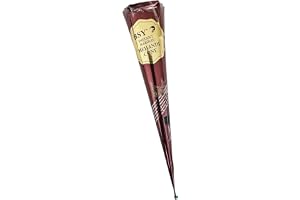 BSY Instant Maroon Mehandi Cone Natural Henna For Body Quick Drying Safe And Conditioning 50G