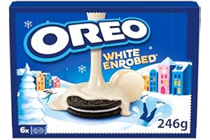 Oreo White Chocolate Covered Biscuits, Perfect Christmas Treat for Sharing, 246 g (Pack of 1)