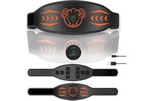 ZHAILYN Electrostimulateur Musculaire, EMS Ceinture Abdominale Electrostimulation, Musculaire Stimulateur Appareil, Ceinture de Musculation Abdominale avec 6 Modes+18 Niveaux, pour Femme&Homme Abdomen