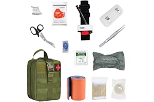 JIAHUADE Tactique Sac de Secours,Sac Urgence Molle,Trousse de Secours Tactique Complete,Trousse de Secours Militaire,Trousse Tactique Vide,Trousse kit de Survie