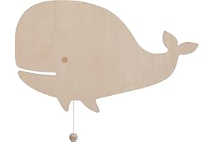 BO BABY'S ONLY Baby's Only - Lampada da parete balena Wonder - Brown - 23x38 cm