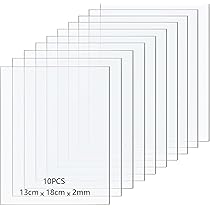 OLYCRAFT 8pcs Panneaux Feuille Plastique PET 0.04 Cm épaisseurs Film Protection Flexible PET Transparent Pour Cadre Photo Feuilles Plastique Remplacement Verre Facile Découper 30.1x30cm