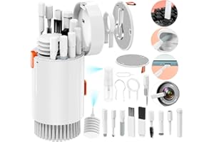 Bikasun 20 en 1 Juego de limpieza de teclado, limpiador de pantalla, kit de limpieza para teléfono móvil, kit de limpieza de auriculares, kit de limpieza de cámara, kit de limpieza para portátil, kit