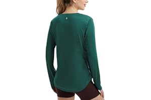 BALEAF Damska koszulka z długim rękawem, sportowa, oddychająca, z długim rękawem, lekka koszulka sportowa Quick Dry