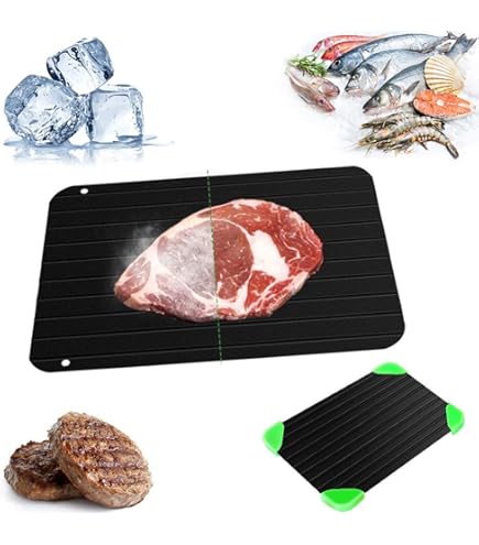 Vassoio Scongelamento Rapido Vandove - In Alluminio Con 4 Guaine Silicone, Per Carne E Pesce