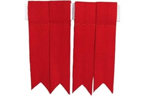 Tartan City Hombre Falda Escocesa Hose Calcetines Bandas LIGUERO Adulto/DISTINTIVOS DE Kilt rojo liso