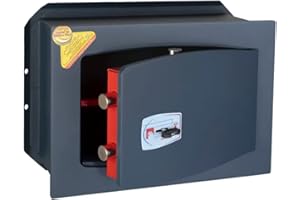 Technomax, Cassaforte a muro, Serie Gold Key modello GK/4, apertura con chiave a doppia mappa, Dimensioni mm. 270 (H) x 390 (L) x 200 (P)
