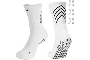 Gogogoal 2.0 Calzino da calcio antiscivolo per uomo donna, Calzini antiscivolo con presa, Calzino da allenamento atletico antiscivolo per Football Rugby Tennis…