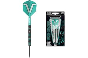 Target Darts Rob Cross 80% Black Set di Freccette con Punta in Acciaio al tungsteno