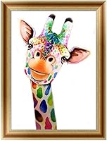 Qiman DIY 5D Giraffe Diamond Embroidery Painting Cross Stitch Art Craft Home Decor