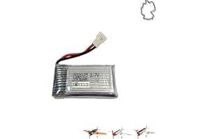 Himoto HSP Batería original de 350 mAh 3,7 V para avión teledirigido Tian Sheng TS866-A, TS866-B, TS866-C, Cessna, avión de combate, Glider, batería de repuesto
