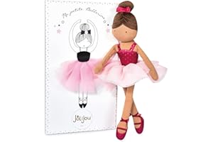 Jolijou - My Petite Ballerine - Bambola in tessuto ballerina - Isadora - Confezione regalo - 35 cm - Body - Pantofole, pantofole, fiocco - Idea regalo per la nascita - JJ6036