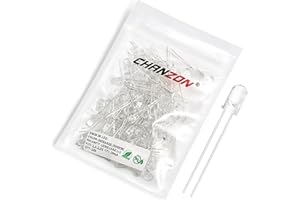 Chanzon 100 piezas de 5mm de rayos infrarrojos IR 940nm emisor de luces diodo LED (lente negra redonda CC 1.2V-1.5V 20mA) Componentes electrónicos diodos emisores de luz indicadora
