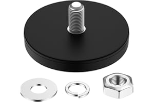 ‎MIN CI MIN CI Neodym Magnete Extra Stark, Magnet mit Gewinde D43x6mm M6 Magneten Schraubbar Flach Magnete mit Loch Senkkopf Magnete zum Anschrauben Autolichter Topfmagnet Groß Magnet Rund