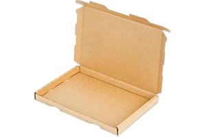kartonprimus 100x Großbriefkartons 230 x 160 x 20 mm GB-1 braun Großbrief Karton Faltschachtel stabil Versandkarton Post DHL Versand DIN A5 Warensendung Büchersendung Versandschachtel (100 Stück)