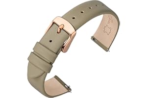 ANNEFIT Watch Straps for Men Women, Top Grain Leather Watch Band with Quick Release, Band Width 12mm 13mm 14mm 16mm 18mm 20mm 22mm