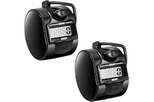 XIZAO Compteur à cliquer Compteur Manuel 5 Chiffres Compteur à Main Click Compteur Mécanique pour Golf Sport Entraîneur École 2 Pièces