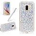 Produktbild Girlyard Silikon Glitzer Hülle für Galaxy A8 2018, Luxus Variable Farbe Pailletten Muster Shinning Case Weiche TPU Bling Backcover Ultra Dünn Flexibel Rubber Etui und Anti Rutsch Kratzfeste Schutzhülle für Samsung Galaxy A8 (2018)/ A5 (2018) - Silber