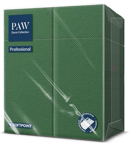 greenbox - Papieren bestekservetten bruin, 10 x 19,5 cm, 2 laag, 50 St