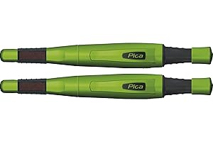 Pica 6060-6060 Big Dry 2Stück Zimmermannbleistift 6060 Druckbleistift austauschbare Mine, 2 Stück