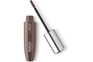 KIKO Milano Maxi Mod Colour Mascara 02, Máscara De Pestañas De Colores Con Miniaplicador Y Efecto Maxivolumen, Brown