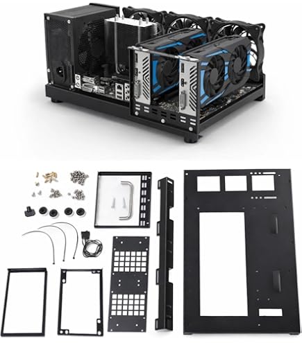 Lot De 5 Châssis Open Air Pour Minage 12 GPU - Structure Rig Mining