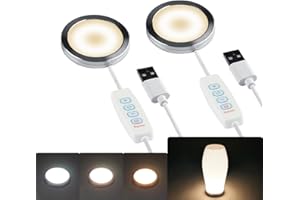 Howarx 2 Set 3D Printer LED Lamp Kit 001, Compatible with Bambu lab A1/A1mini/P1S/P1P/X1C Makerworld Maker's Supply hardware kit 5V USB Powered, 3 Color Temperature Adjustable