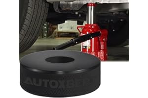 AUTOXBERT Bottle Jack Pad Adapter Rubber 29mm 1 1/8“ Hole Dia Recess On Bottom Jacking Point for 5-8 Ton Bottle Jacks Lift Car Damage Protection Universal