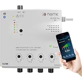 D-Home - TNT TV amplifier indoor 4 outputs 26dB connected 4G-5G filtering, Works with App TV Finder to find the best signal.
