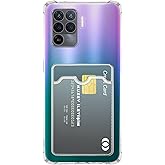 KZY İLETİŞİM Oppo Reno 5 Lite Kapak Kamera Korumalı Kartlıklı Darbe Emici &Ouml;zellikli Şeffaf Silikon Kılıf