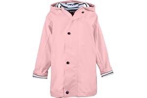 Breizh Ocean - Ciré Imperméable Enfant ELVEN, Intérieur Rayé Marinière avec Capuche - 1 an à 14 Ans